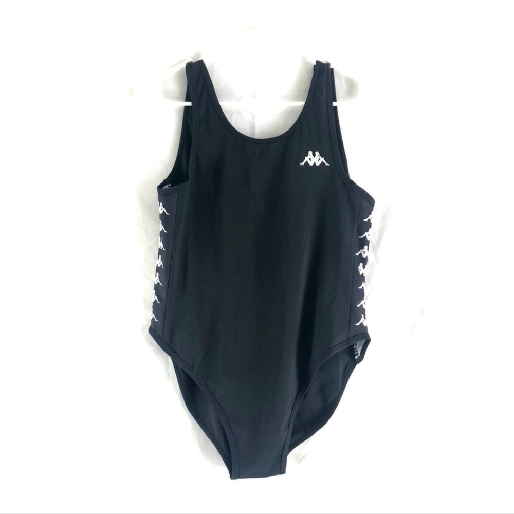 Kappa 222 Banda Auber Black bodysuit Size L 303WCK